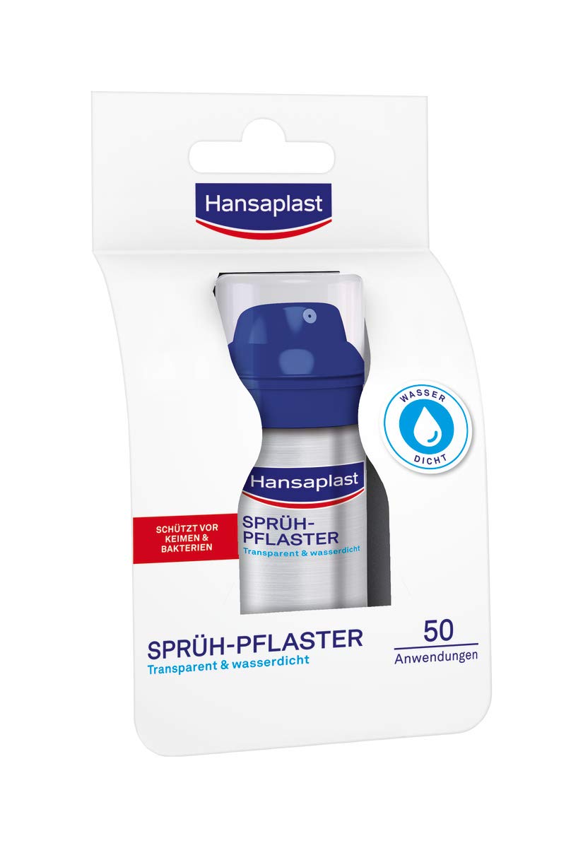 Hansaplast Spray Plaster (32.5 ml), Transparent Plaster Spray for Invisible P...