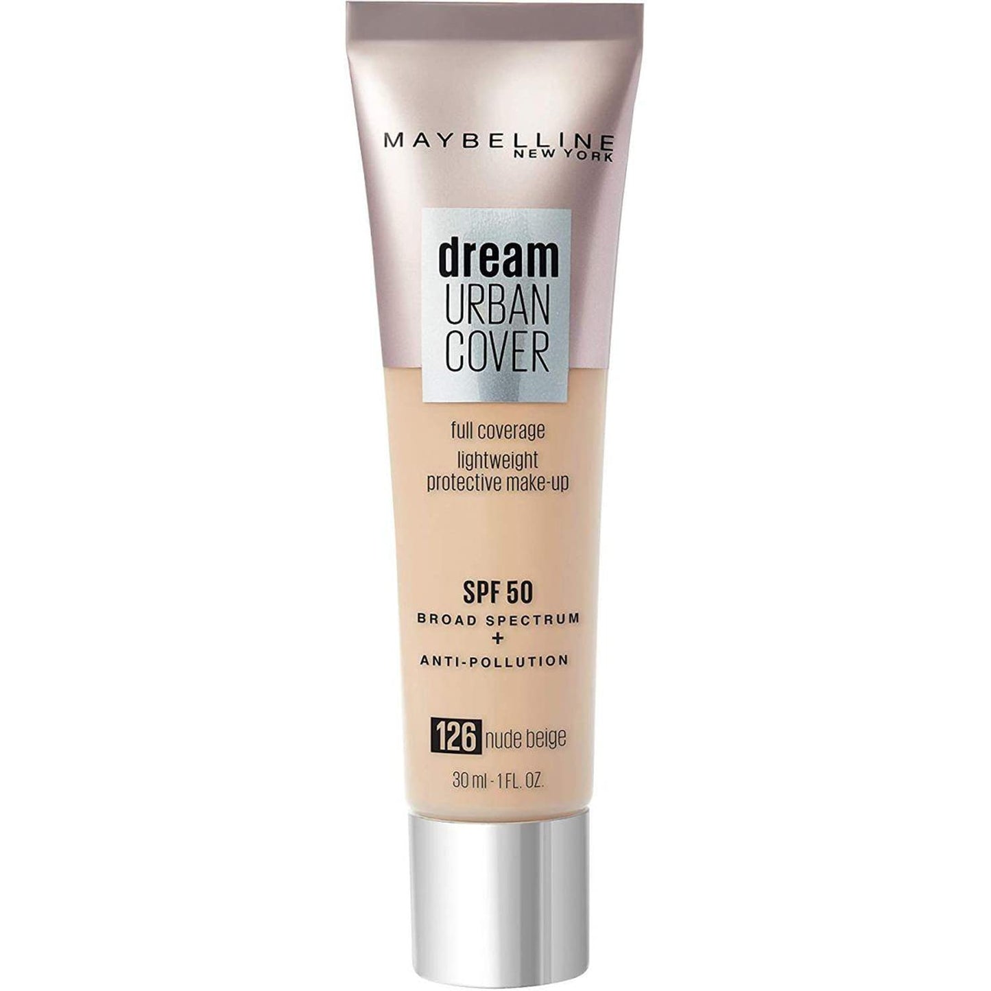 Mayb Make-Up Maybelline Dream Urban Cover All-In-One Protective Makeup, 126 N...