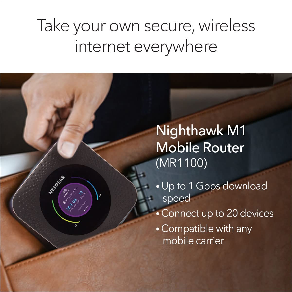 NETGEAR Nighthawk M1 Portable WiFi Hotspot (MR1100) | 4G Router With Sim Slot...