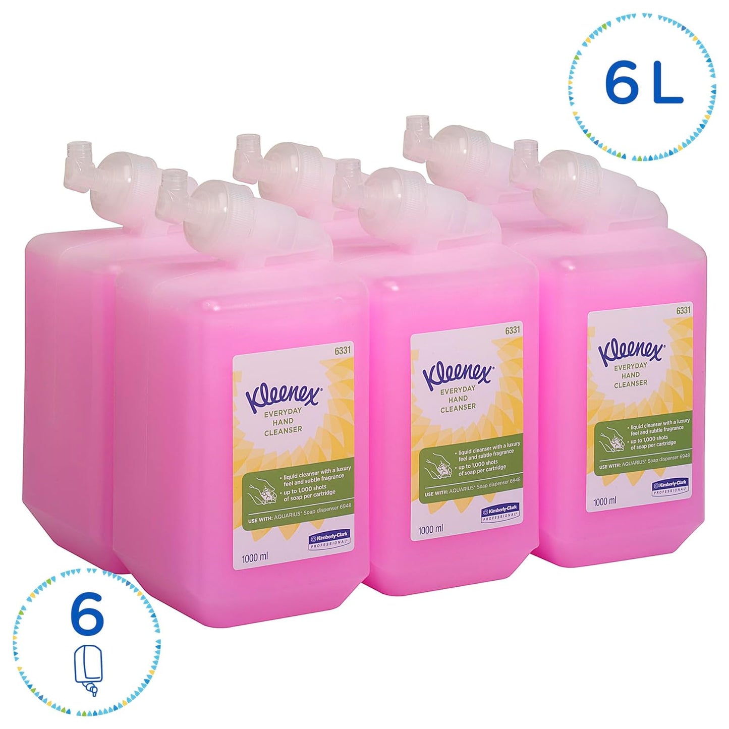 Kleenex Everyday Use Hand Soap 6331 | 6 x 1 Litre