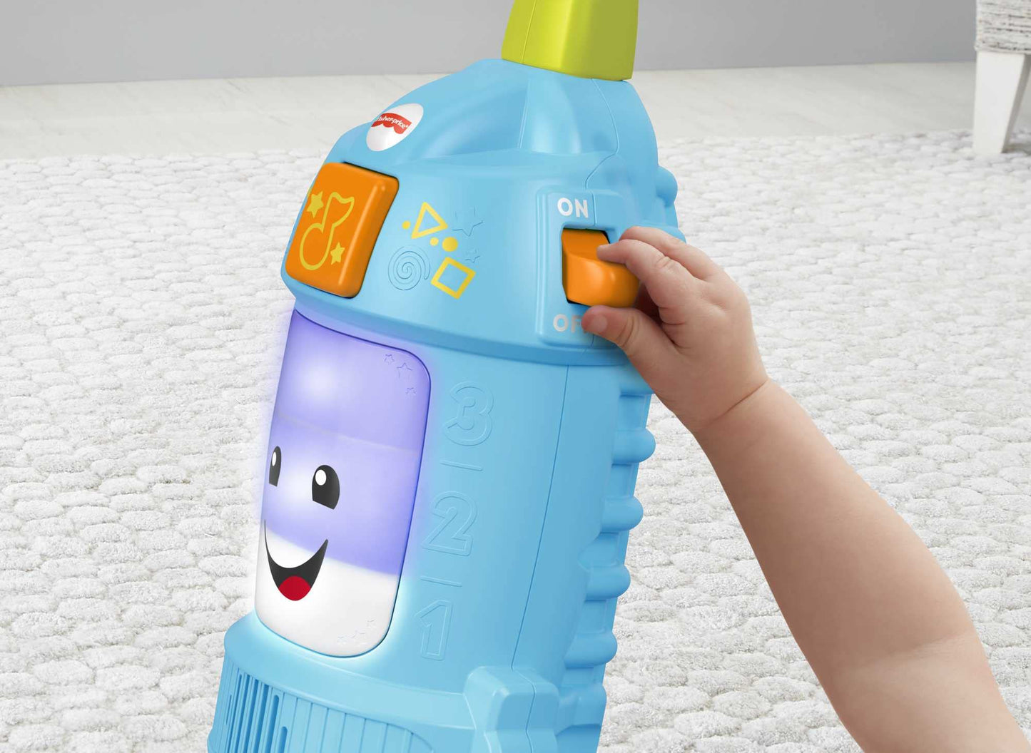 Fisher-Price Laugh & Learn Toddler Toy Light-Up Learning Vacuum Musical Push ...