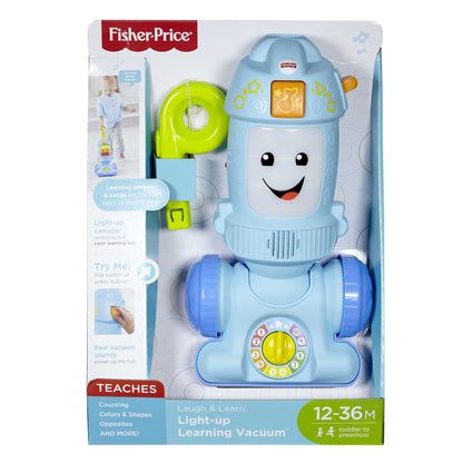 Fisher-Price Laugh & Learn Toddler Toy Light-Up Learning Vacuum Musical Push ...