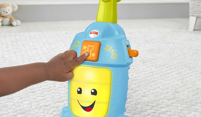 Fisher-Price Laugh & Learn Toddler Toy Light-Up Learning Vacuum Musical Push ...