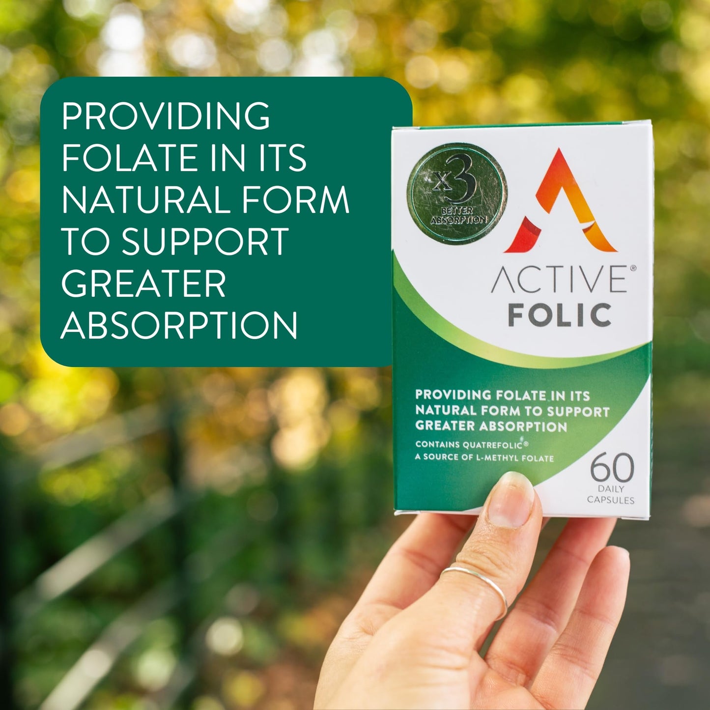 Active Folic | Folic Acid for Pregnancy | Fights Tiredness & Fatigue | Vegan ...