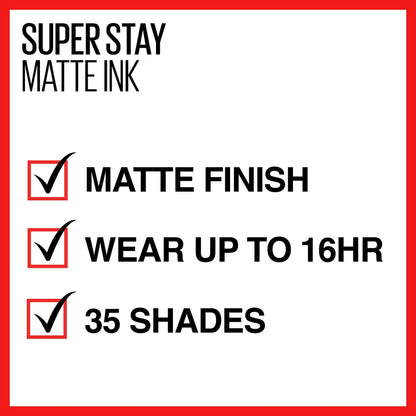 Maybelline New York SuperStay Matte Ink Un-nude Liquid Lipstick, Ruler, 0.17 ...