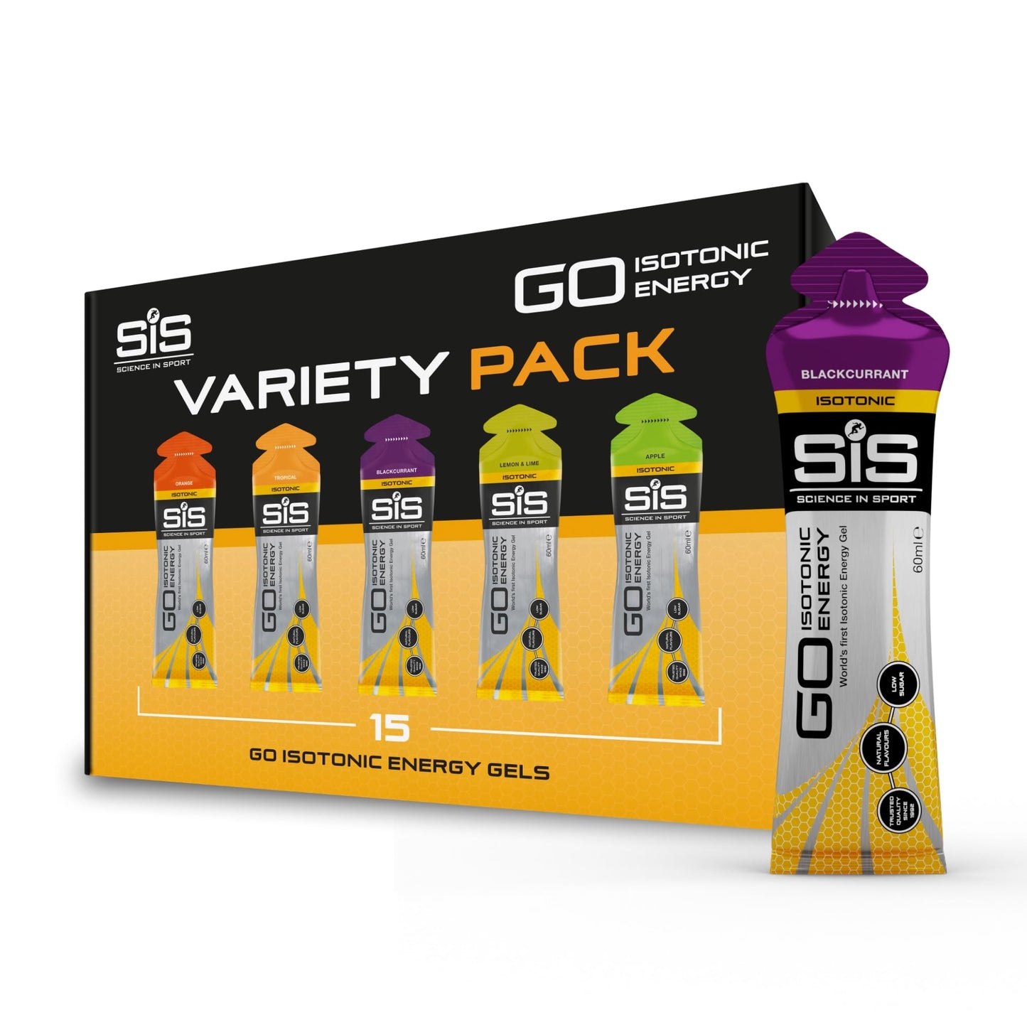 Science In Sport GO Isotonic Energy Gels, Running Gels with 22g Carbohydrates...