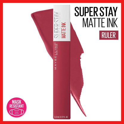 Maybelline New York SuperStay Matte Ink Un-nude Liquid Lipstick, Ruler, 0.17 ...