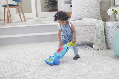 Fisher-Price Laugh & Learn Toddler Toy Light-Up Learning Vacuum Musical Push ...