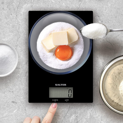 Salter 1170 BKDR Electronic Kitchen Scale - 5kg Capacity Digital Weighing Sca...