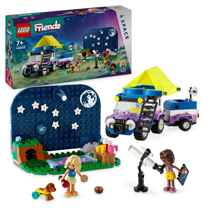 LEGO Friends Stargazing Camping Vehicle Set with 4x4 Car Toy for 7 Plus Year ...