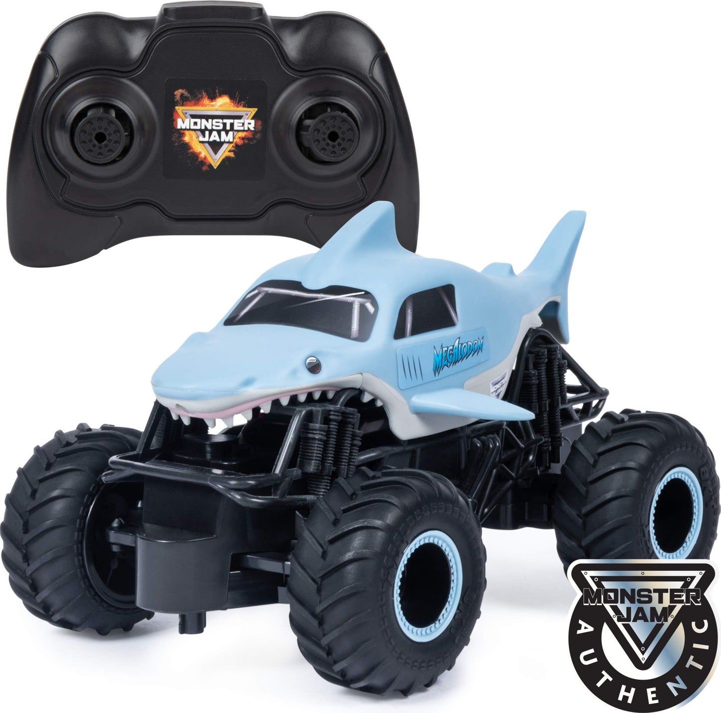 Monster Jam, Official Megalodon Remote Control Monster Truck, 1:24 Scale, 2.4...