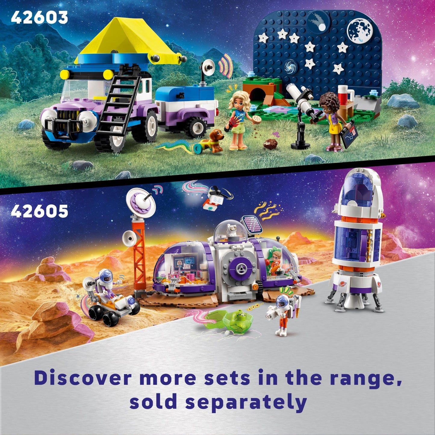 LEGO Friends Stargazing Camping Vehicle Set with 4x4 Car Toy for 7 Plus Year ...