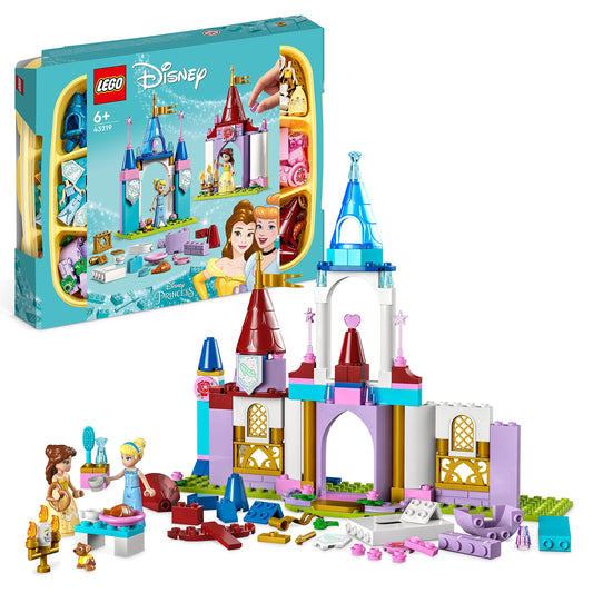 LEGO Disney Princess Creative Castles, Toy Castle Playset with Belle and Cin...